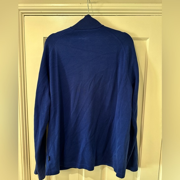 Hugo Boss men’s blue pullover sweater snap closure cotton top - Picture 7 of 12